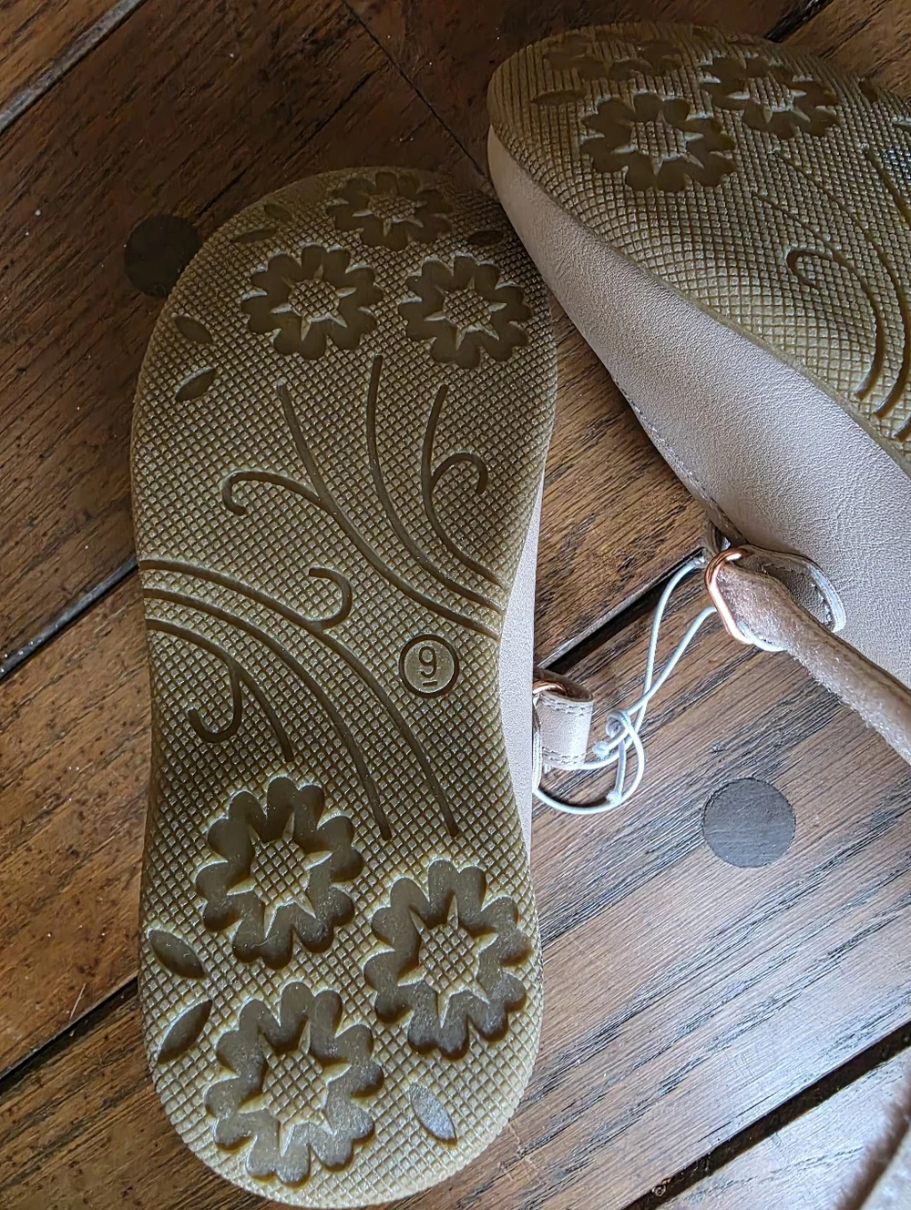 Rachel Shoes Girls' Blush Pink Flower Strap Mary Janes 9M